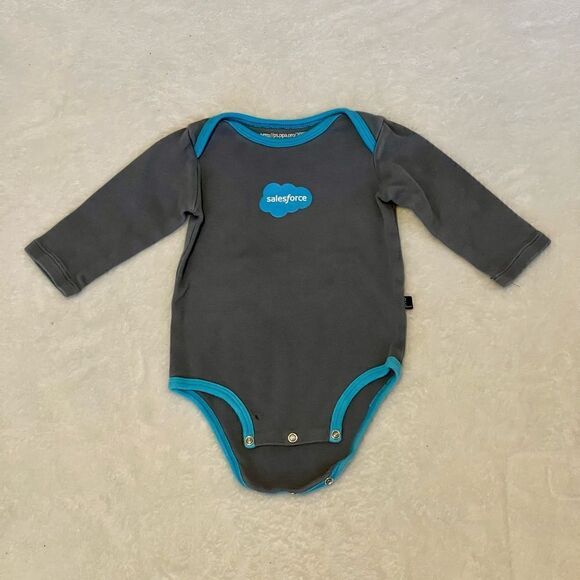 SalesForce Axl Long Sleeve Onesie 9 months - Picture 1 of 3